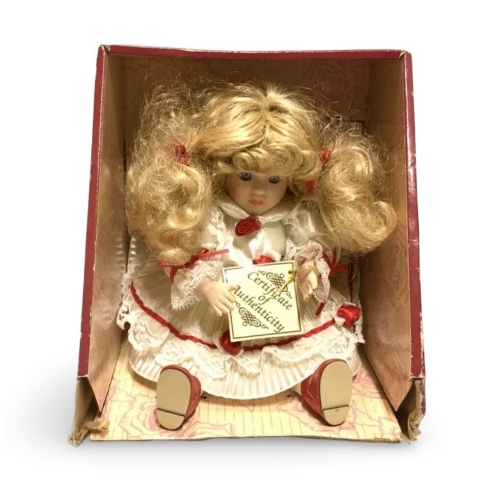 Animated Musical “Key at Back” Porcelain Doll